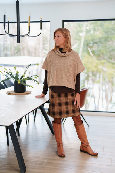 PONCHO RIEN NE SE PERD "GRANDMONT" BEIGE
