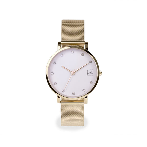 MONTRE MIA "PETITES PIERRES" DORÉE