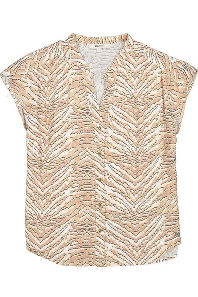 BLOUSE GARCIA "TIGRÉ" SESAME