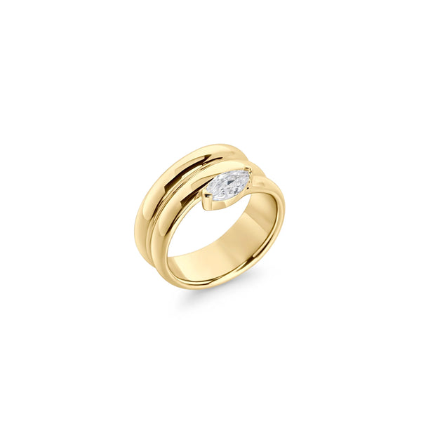 BAGUE MIA "CAELIA" DORÉ
