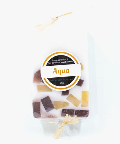 SAVON POUR HOMME HISTOIRE DE BULLES "AQUA" 140 GR