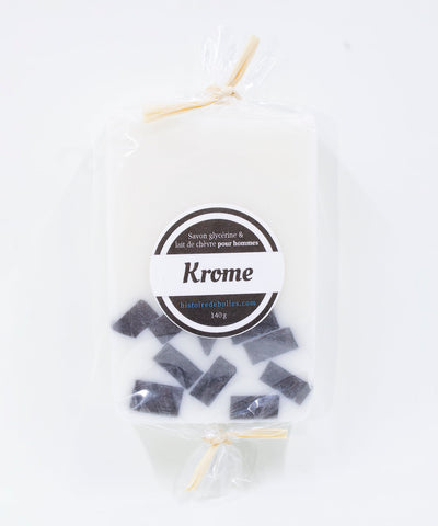 SAVON POUR HOMME HISTOIRE DE BULLES "KROME" 140 GR