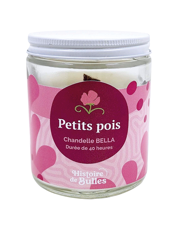 BOUGIE BELLA HISTOIRE DE BULLES "PETITS POIS"