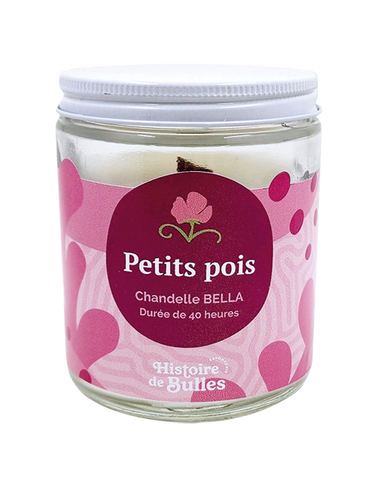 BOUGIE BELLA HISTOIRE DE BULLES "PETITS POIS"