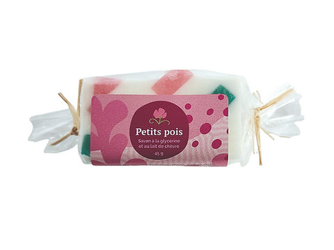 MINI SAVON HISTOIRE DE BULLES "PETITS POIS" 45 GR