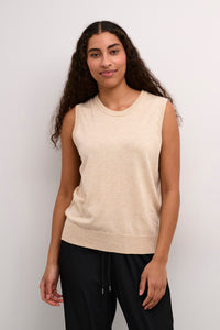 CAMISOLE KAFFE "LIZZA" FEATHER GREY MELANGE