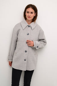 MANTEAU KAFFE "MAJA" GREY MELANGE