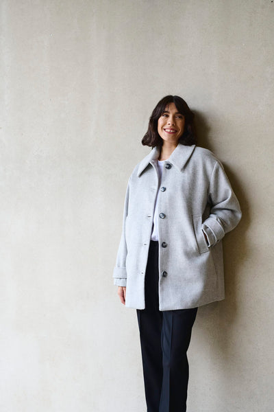 MANTEAU KAFFE "MAJA" GREY MELANGE