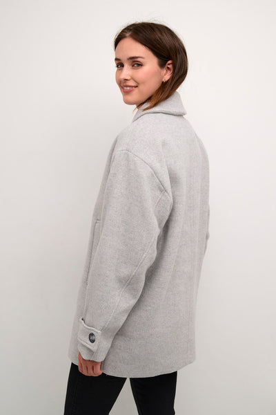 MANTEAU KAFFE "MAJA" GREY MELANGE