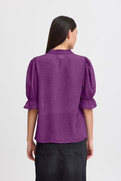 BLOUSE ICHI "EFAZTA" IMPERIAL PURPLE