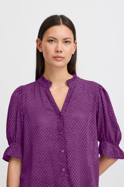 BLOUSE ICHI "EFAZTA" IMPERIAL PURPLE