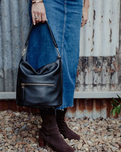 SAC À MAIN LOUENHIDE "JUNO" BLACK