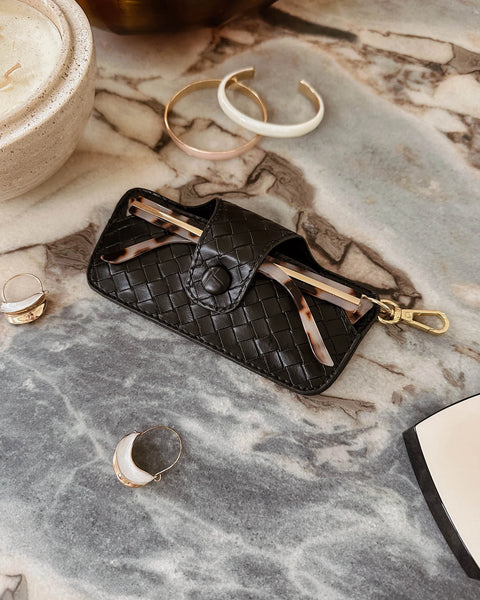 ÉTUI À LUNETTES LOUENHIDE "SKITTLE" BLACK