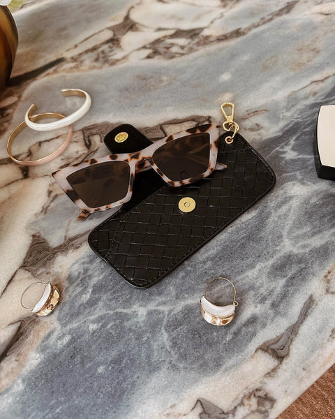 ÉTUI À LUNETTES LOUENHIDE "SKITTLE" BLACK