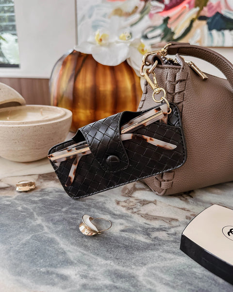 ÉTUI À LUNETTES LOUENHIDE "SKITTLE" BLACK