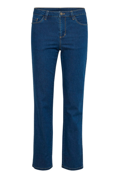 JEANS KAFFE ''VICKY STRAIGHT'' MEDIUM BLUE WASHED