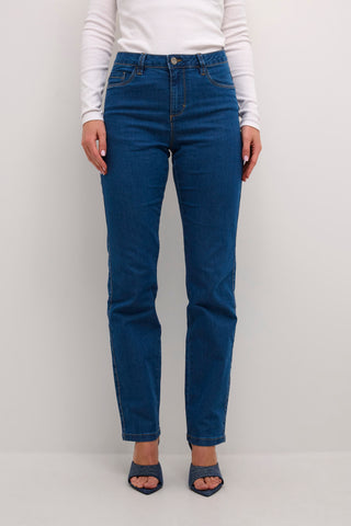 JEANS KAFFE ''VICKY STRAIGHT'' MEDIUM BLUE WASHED