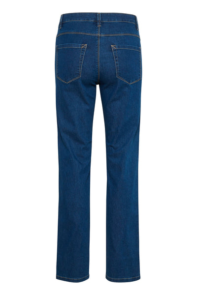 JEANS KAFFE ''VICKY STRAIGHT'' MEDIUM BLUE WASHED