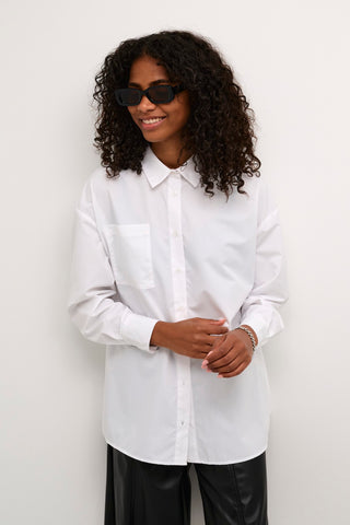 CHEMISE KAFFE "GRACE" OPTICAL WHITE