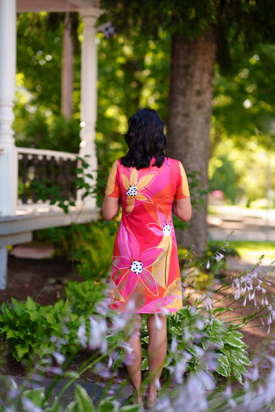 ROBE RIEN NE SE PERD "APEROL" COULEURS CHAUDES