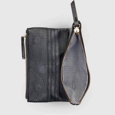 PORTEFEUILLE LOUENHIDE "DELTA" BLACK