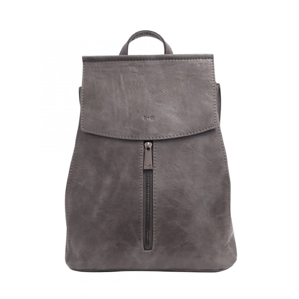 SAC À DOS S-Q "CHLOÉ" CHARCOAL GREY