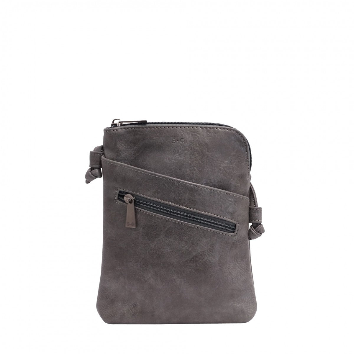 PETIT SAC À BANDOULIÈRE S-Q "HANNAH" CHARCOAL GREY