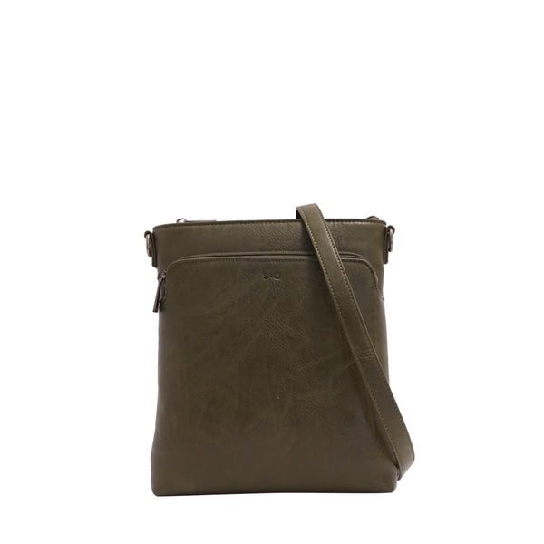 SAC À BANDOULIÈRE S-Q "ADALYNN" OLIVE