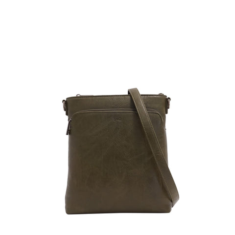 SAC À BANDOULIÈRE S-Q "ADALYNN" OLIVE
