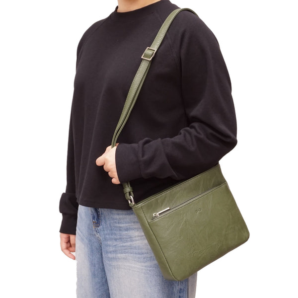 SAC À BANDOULIÈRE S-Q "SOLANA" BROWN