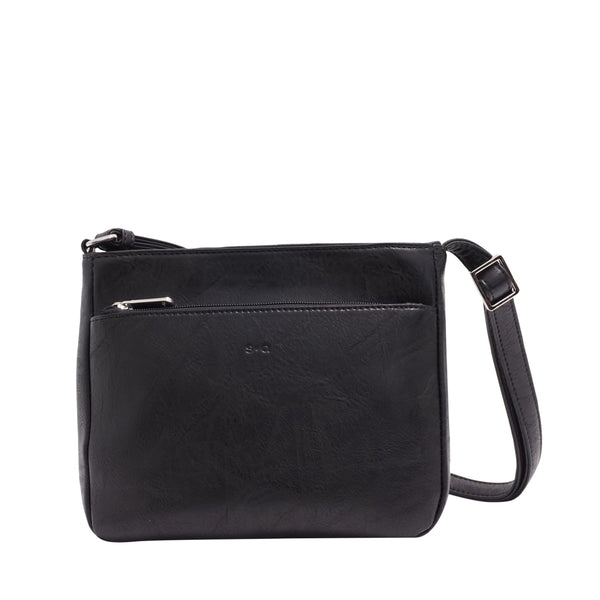 SAC À BANDOULIÈRE S-Q "SOLANA" BLACK