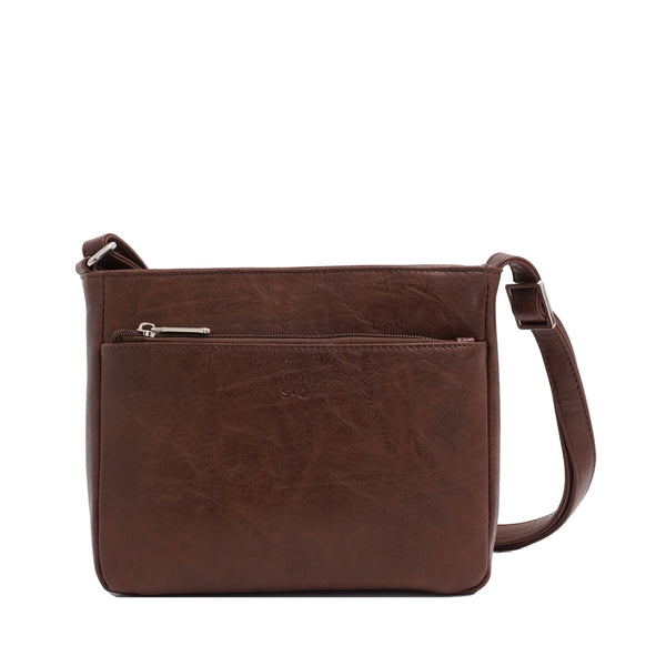 SAC À BANDOULIÈRE S-Q "SOLANA" BROWN
