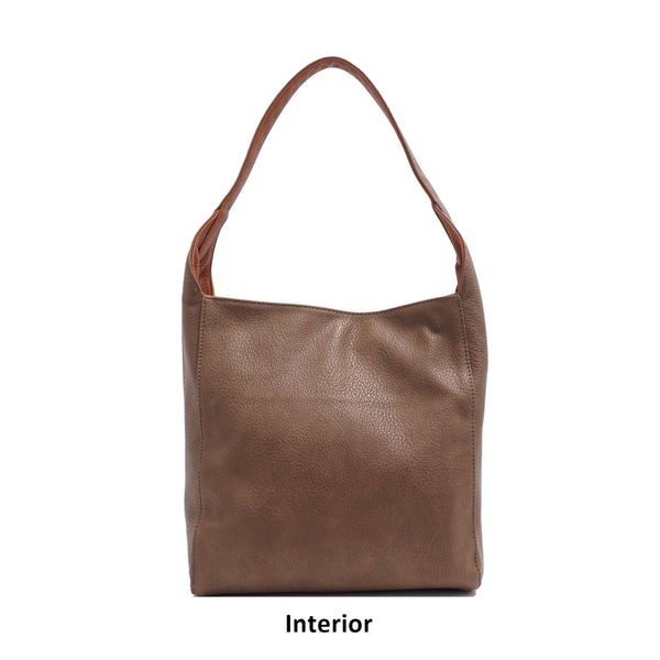 SAC HOBO RÉVERSIBLE  S-Q "KENDRA 2 DANS 1" BLACK / FOSSIL