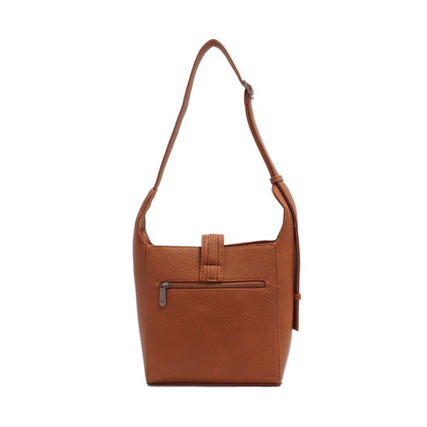 SAC HOBO RÉVERSIBLE  S-Q "JAIME 2 DANS 1" BITTER CHOCOLATE