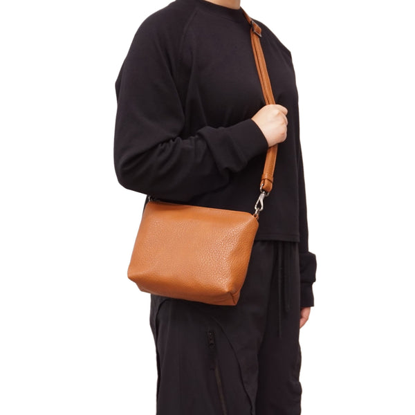SAC HOBO RÉVERSIBLE  S-Q "JAIME 2 DANS 1" BITTER CHOCOLATE
