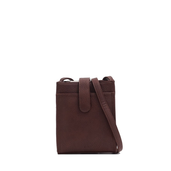 SAC À BANDOULIÈRE S-Q "COLIN" BITTER CHOCOLATE