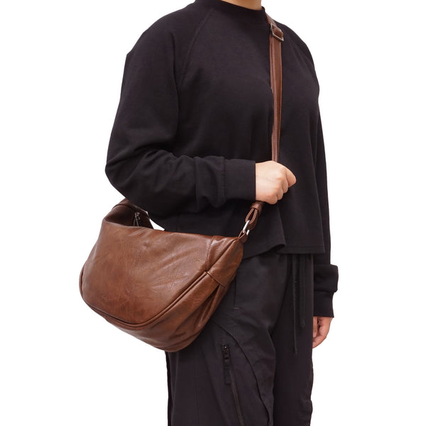 SAC À BANDOULIÈRE S-Q "ARYNA" BURGUNDY