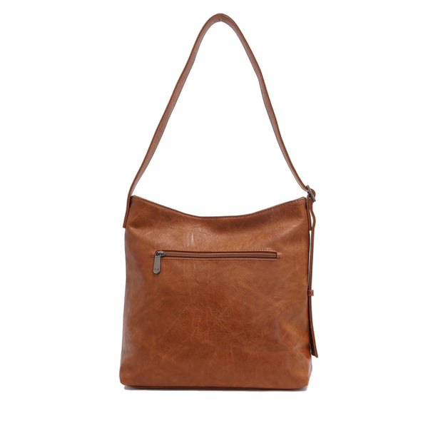 SAC À BANDOULIÈRE S-Q "JENALEE" BURGUNDY