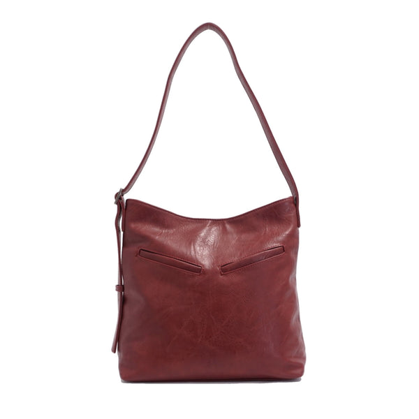 SAC À BANDOULIÈRE S-Q "JENALEE" BURGUNDY