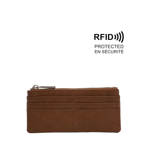 PORTE-CARTES S-Q "BRIELLA" BROWN
