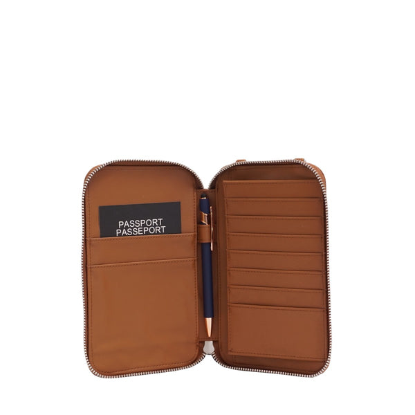 POCHETTE POUR PASSEPORT S-Q "WINZLEY" MERLOT