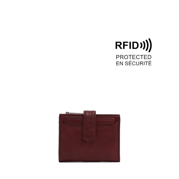PORTEFEUILLE S-Q "MIRKA" BURGUNDY
