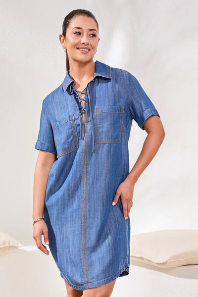 ROBE TRIBAL "CORDON" SEASIDEBLUE (6084O)