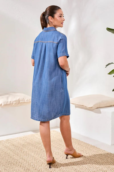 ROBE TRIBAL "CORDON" SEASIDEBLUE (6084O)