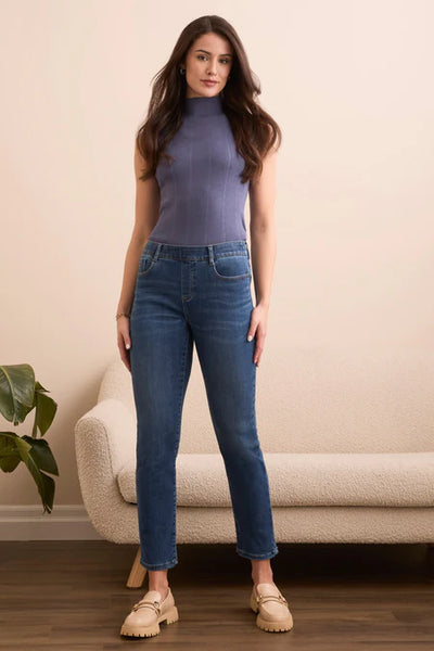 JEANS TRIBAL "SOPHIA SLIM CROP" BLEU DÉLAVÉ (58910)