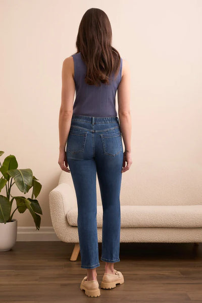 JEANS TRIBAL "SOPHIA SLIM CROP" BLEU DÉLAVÉ (58910)