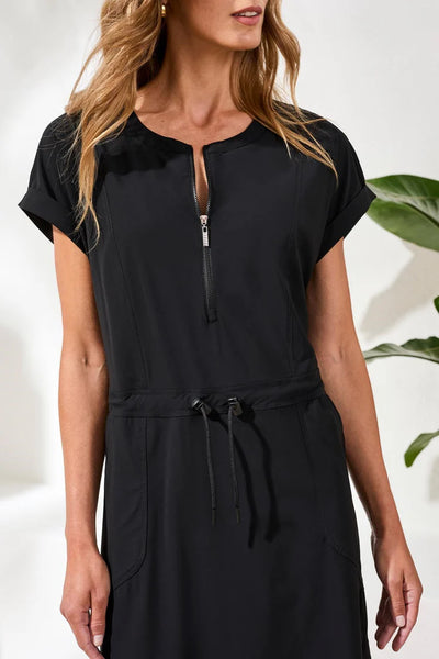 ROBE TRIBAL "ZIP" BLACK (3093O)