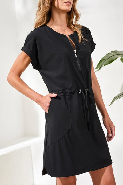 ROBE TRIBAL "ZIP" BLACK (3093O)