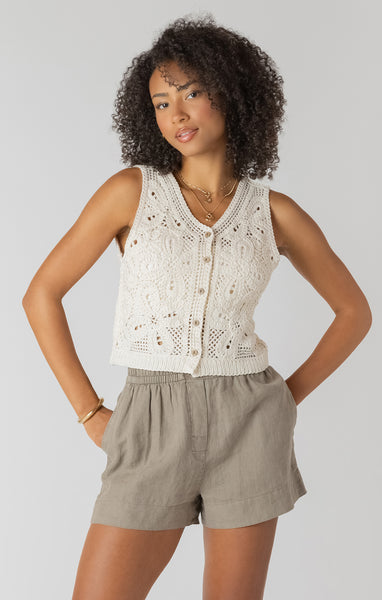 CAMISOLE ROOM 34 "CROCHET" CREAM (2727027)