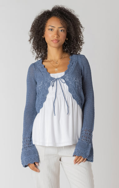 BOLÉRO ROOM 34 "CROCHET" INDIGO (2727253)